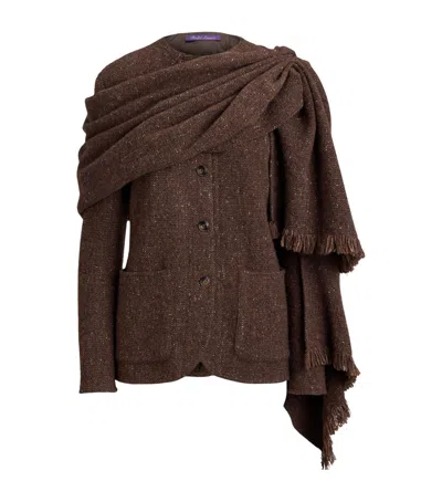 Ralph Lauren Collection Bouclé Alira Jacket In Brown