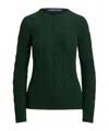 Ralph Lauren Collection Cable-knit Crewneck Jumper In Green
