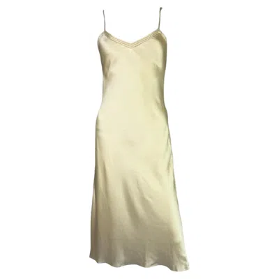 Pre-owned Ralph Lauren Collection Ivory Silk Dress, Ss 2002 In White