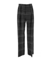 Ralph Lauren Collection Jody Plaid Pants In Gray