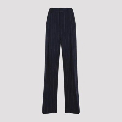 Ralph Lauren Collection Jody Pleated Pants 4 In Blue
