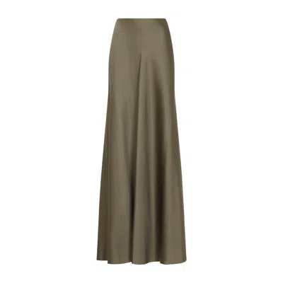 Ralph Lauren Collection Porcini Masina Maxi Skirt In Green