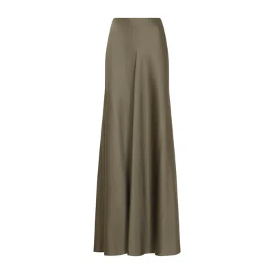 Ralph Lauren Collection Porcini Masina Maxi Skirt In Green