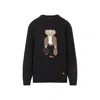 Ralph Lauren Crew Neck Embroidered Knitwear In Black