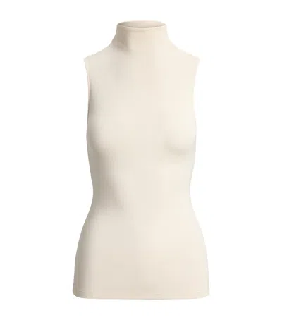 Ralph Lauren Collection Stretch-silk Naomie Tank Top In White
