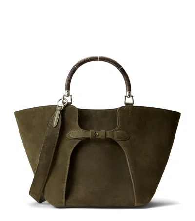 Ralph Lauren Collection Suede Ralph Tote Bag In Brown