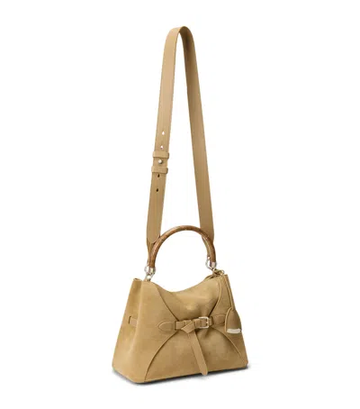 Ralph Lauren Collection Suede The Ralph Top-handle Bag In Beige