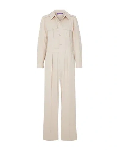 Polo Ralph Lauren Ralph Lauren Collection Woman Jumpsuit Beige Size 12 Wool