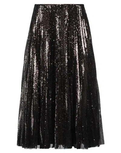 Polo Ralph Lauren Ralph Lauren Collection Woman Midi Skirt Dark Brown Size 6 Polyester