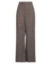 Ralph Lauren Collection Woman Pants Chocolate Brown Size 14 Silk, Elastane