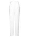 Polo Ralph Lauren Ralph Lauren Collection Woman Pants Ivory Size 6 Wool, Polyester, Silk In White