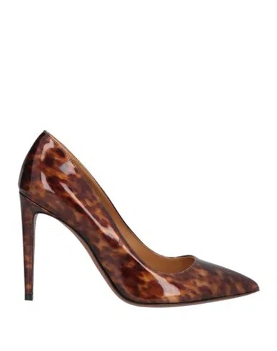 Polo Ralph Lauren Ralph Lauren Collection Woman Pumps Brown Size 8 Calfskin
