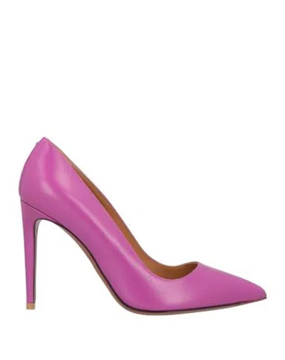 Polo Ralph Lauren Ralph Lauren Collection Woman Pumps Mauve Size 8 Leather In Purple