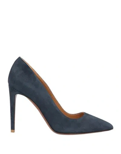 Polo Ralph Lauren Ralph Lauren Collection Woman Pumps Navy Blue Size 7.5 Leather