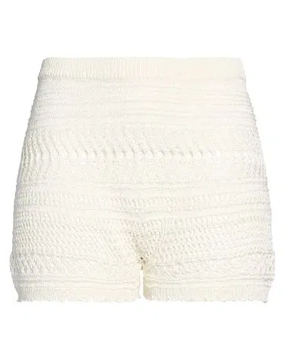 Ralph Lauren Collection Woman Shorts & Bermuda Shorts Ivory Size S Viscose, Polyamide In White