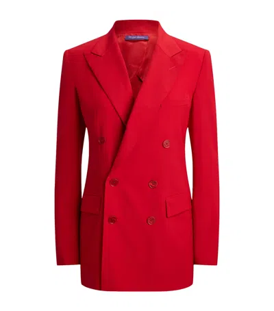 Ralph Lauren Collection Wool-blend Ramona Blazer In Purple