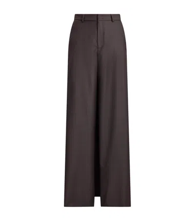 Ralph Lauren Collection Wool-silk Elba Trousers In Brown