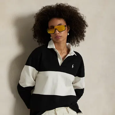 Ralph Lauren Color-blocked Cotton Jersey Rugby Shirt