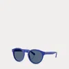 Ralph Lauren Color Shop Round Sunglasses In Shiny Royal Blue