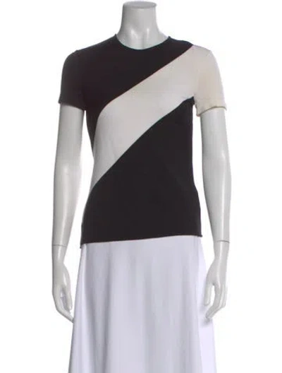 Pre-owned Ralph Lauren Colorblock Pattern Crew Neck T-shirt In Black