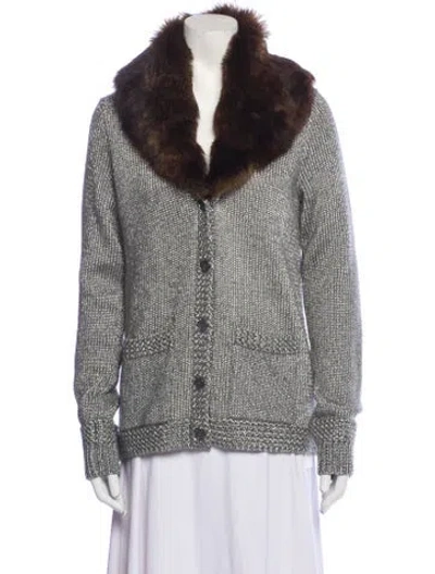 Pre-owned Ralph Lauren Colorblock Pattern Sweater In Gray