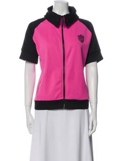 Pre-owned Ralph Lauren Colorblock Pattern Vest In Pink
