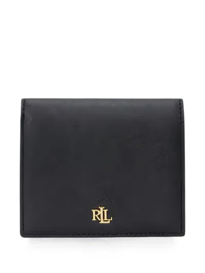 Ralph Lauren Compact Logo-plaque Wallet In Blue