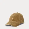 Polo Ralph Lauren Corduroy Fabric Curved Brim Cap In Dispatch Tan