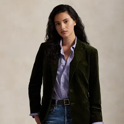 Ralph Lauren Corduroy Blazer In Green
