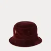 Polo Ralph Lauren Corduroy Bucket Hat In Ruby