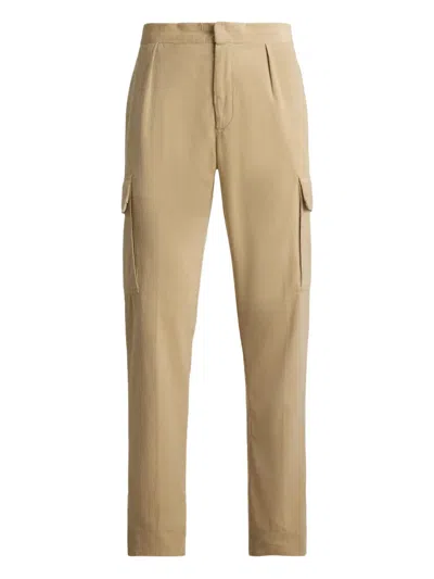 Ralph Lauren Corduroy Cargo Pants In Brown