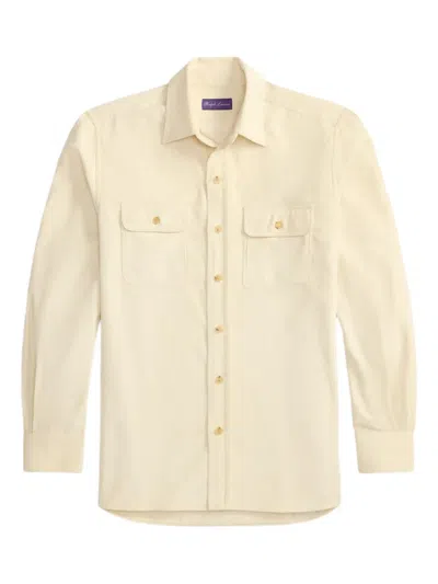 Ralph Lauren Corduroy Long-sleeve Shirt In Neutral
