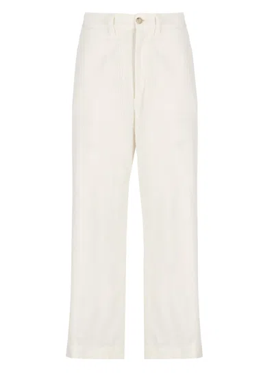 Ralph Lauren Corduroy Pants In Ivory