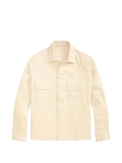Ralph Lauren Corduroy Pocket-detail Shirt Jacket In Neutral