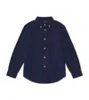 Ralph Lauren Corduroy Polo Pony Shirt In Blue