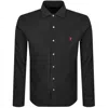 Ralph Lauren Corduroy Shirt Black In Black