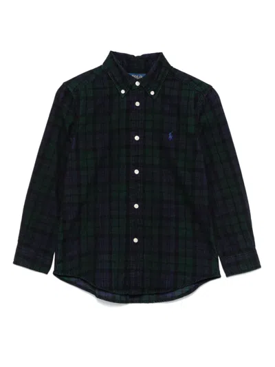 Polo Ralph Lauren Kids' Corduroy Shirt In Blau