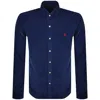Ralph Lauren Corduroy Shirt Blue In Blue