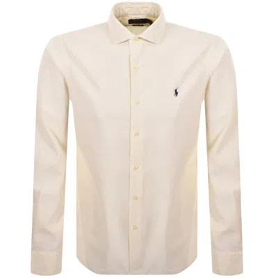 Ralph Lauren Corduroy Shirt Cream In Brown