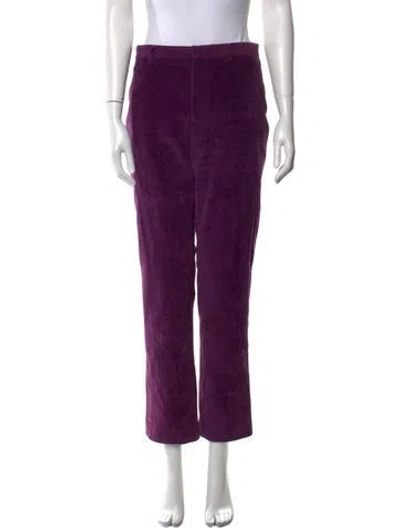 Pre-owned Ralph Lauren Corduroy Straight Leg Pants In Purple