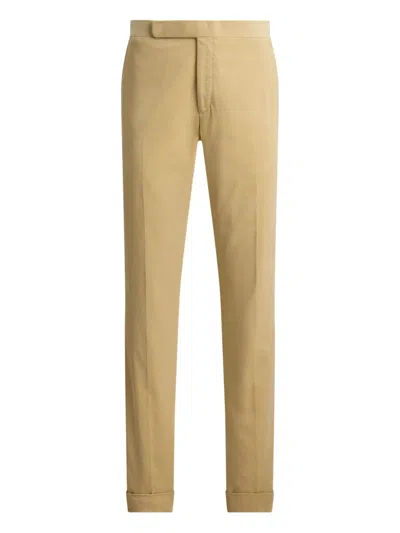 Ralph Lauren Hand-tailored Stretch Chino Trouser In Modern Khaki In Multi