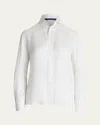 Ralph Lauren Cormac Stripe Tonal Jacquard Shirt In Prchmnt Cr