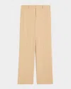 Ralph Lauren Corrine Wool Gabardine Straight-leg Pants In Neutral