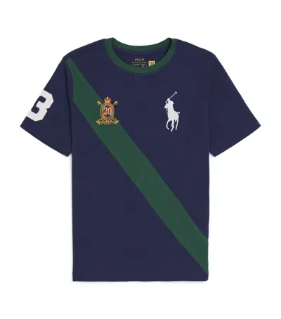 Ralph Lauren Kids' Cotton Big Pony T-shirt In Blue