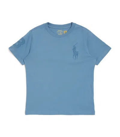Ralph Lauren Kids' Cotton Big Pony T-shirt In Blue