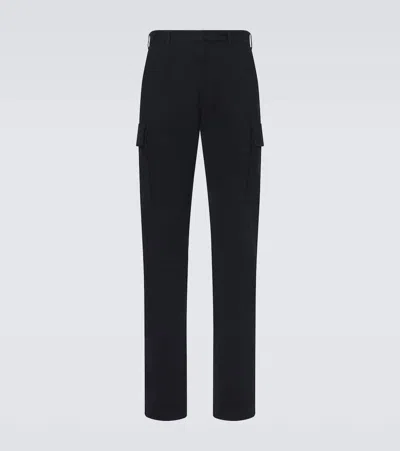 Ralph Lauren Cotton-blend Cargo Pants In Black