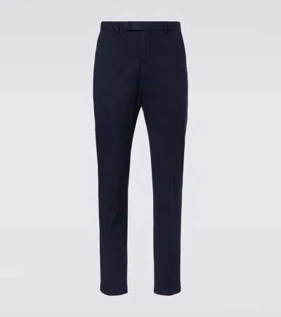 Ralph Lauren Cotton-blend Chinos In Blue
