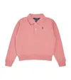 Ralph Lauren Cotton Button-up Sweatshirt In Pink