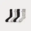 Polo Ralph Lauren Cotton-blend Crew Sock 6-pack In Ghast
