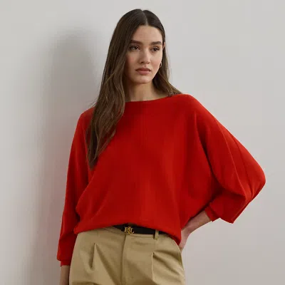 Ralph Lauren Cotton-blend Dolman-sleeve Sweater